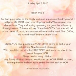 Prayers for our Children April 2020 - Every Wednesday - Rebirth Ministries