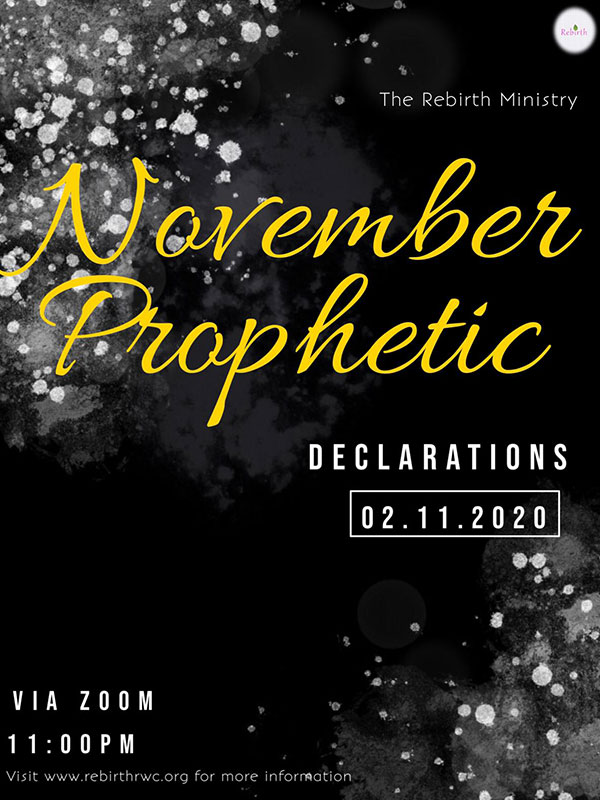 rebirth-November Prophetic Declarations-2020